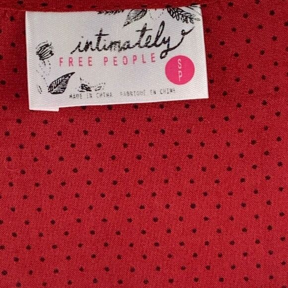 Intimately Free People Red Voile/Lace Tuni… - Picture 4 of 4